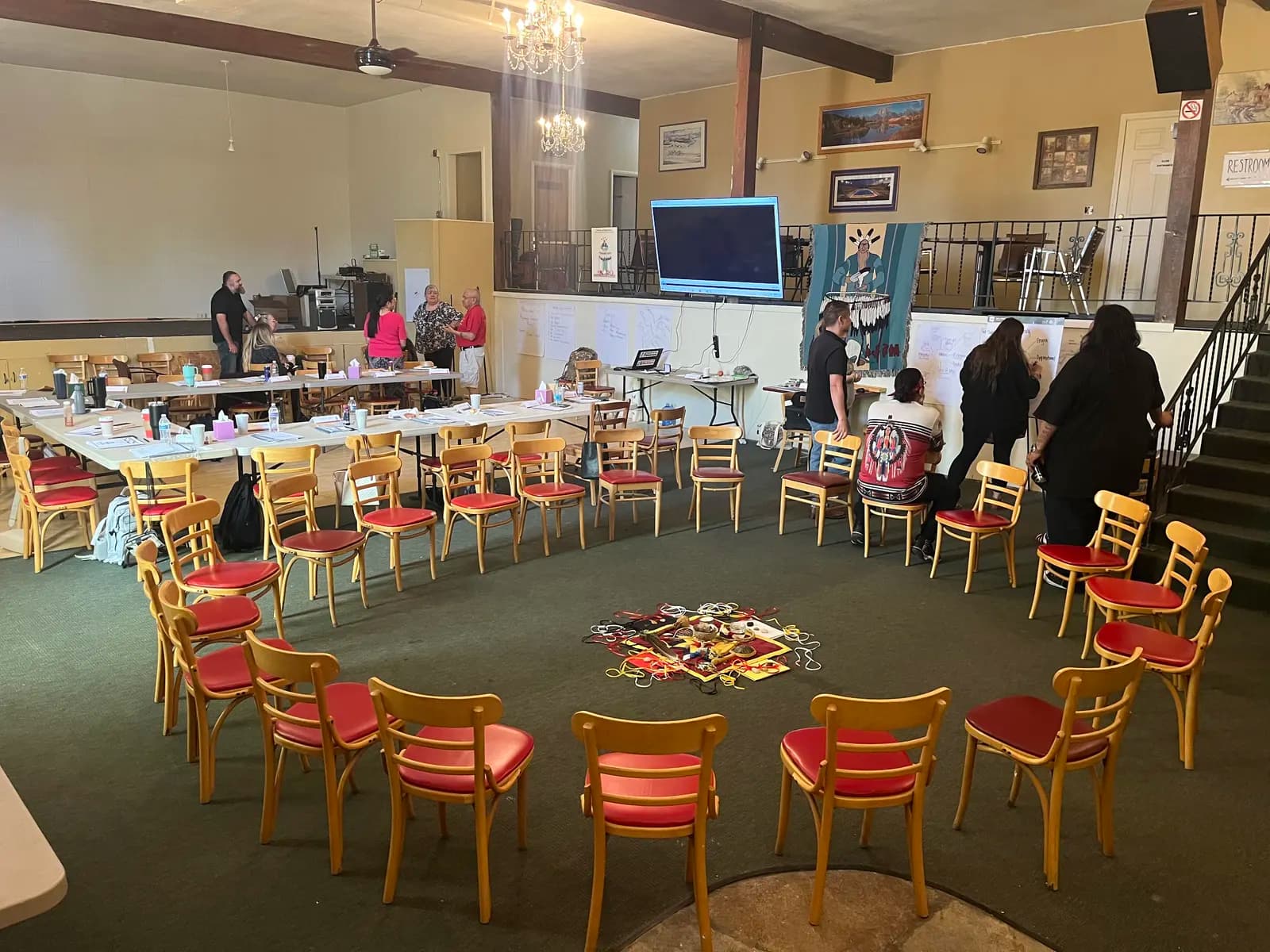 Set up for a talking circle
